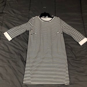 Lumiere Black and White Striped dress